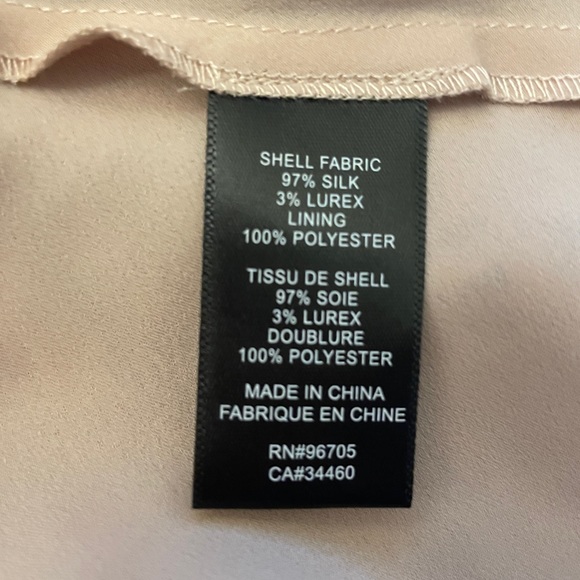 NWT Rebecca Taylor Watercolor Snake Print Elbow Sleeve Ruffle Hammered Silk Top - Picture 8 of 9